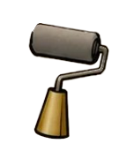 Paint roller for topcoat